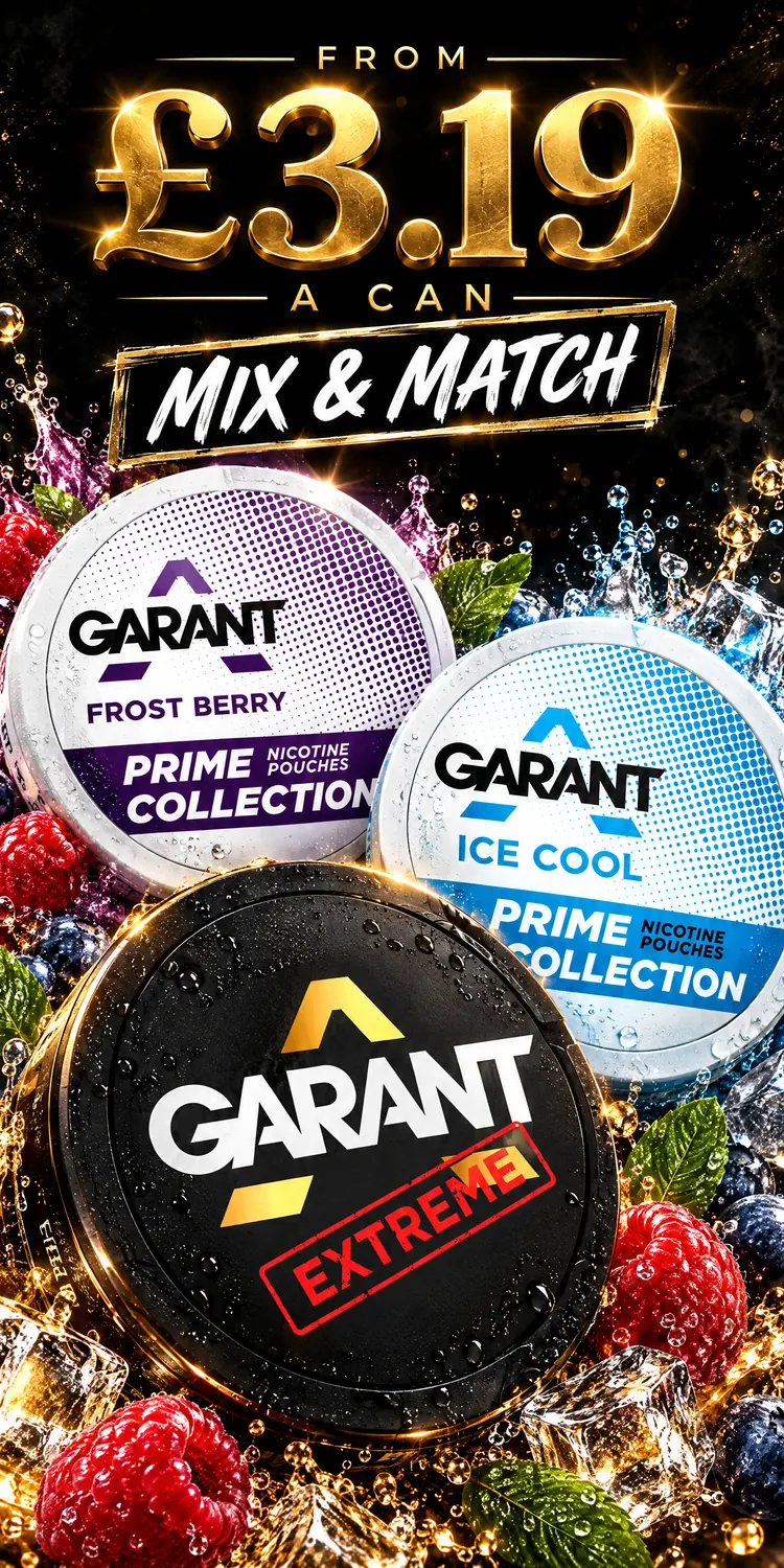 Garant pouches from £3.19 a can with Mix & Match