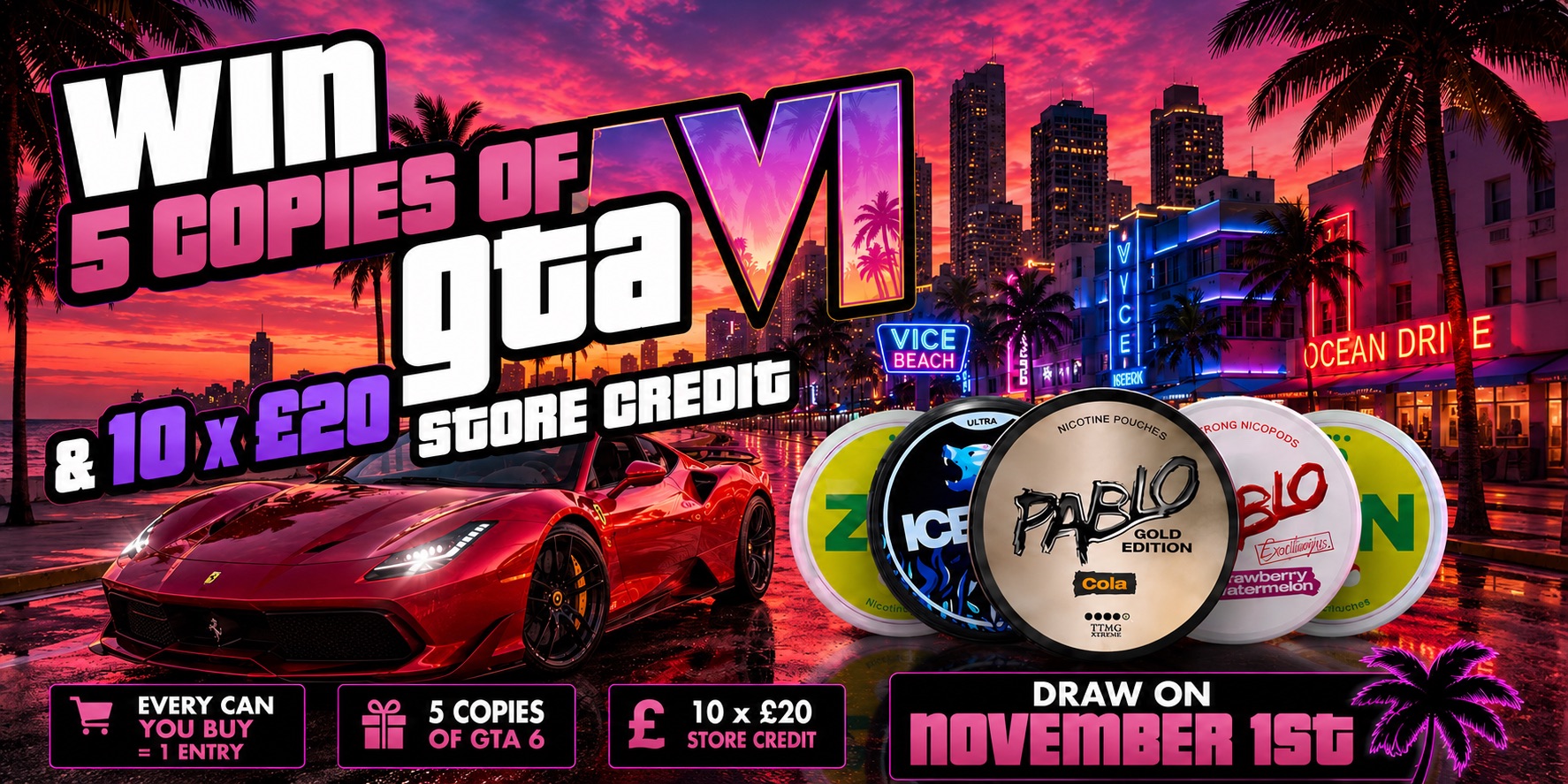 GTA 6 Raffle — Win GTA VI